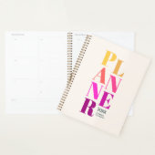 Moderne farbenfrohe Typografie Personalisierte Cre Planer (Anzeige)