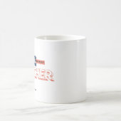 Moderne farbenfrohe Typografie Weltbester Lehrer Kaffeetasse (Mittel)