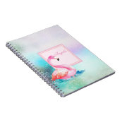 Moderne, farbenfrohe und ansprechende Flamingos Notizblock (Rechte Seite)