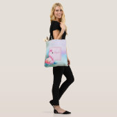 Moderne, farbenfrohe und ansprechende Flamingos Tasche (Am Model)