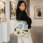 Moderne, farbenfrohe und stilvolle Abstrakte Kunst Tasche