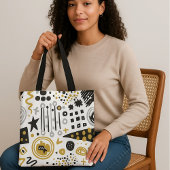 Moderne, farbenfrohe und stilvolle Abstrakte Kunst Tasche