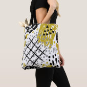 Moderne, farbenfrohe und stilvolle Abstrakte Kunst Tasche (Von Nahem)