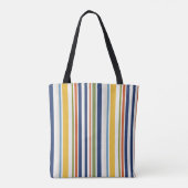 Moderne farbenfrohe vertikale Streifenmuster Tasche (Rückseite)