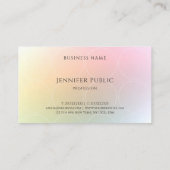 Moderne farbenfrohe Vorlage Elegantes Design Trend Visitenkarte (Rückseite)