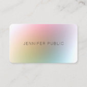 Moderne, farbenfrohe Vorlage Elegantes Minimalisti Visitenkarte (Vorderseite)