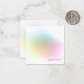 Moderne, farbenfrohe Vorlage handschriftlich (Vorderseite/Rückseite Beispiel)