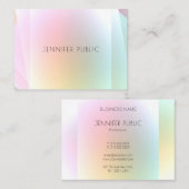 Moderne farbenfrohe Vorlage Trendy Elegantes Desig Visitenkarte (Vorne/Hinten)