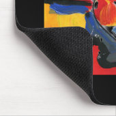 Moderne, farbenfrohe Wasserfarbe abstrakte Herzmou Mousepad (Ecke)