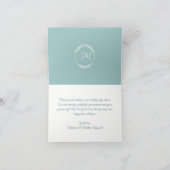 Moderne farbenfrohe Wasserfarben Blätter Foliage W Dankeskarte (Innenseite)