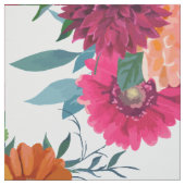 Moderne farbenfrohe Wasserfarben Blumen Stoff (Muster)