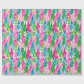 Moderne farbenfrohe Wasserfarben Präfekte Weihnach Geschenkpapier (Flach)