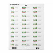 Moderne farbenfrohe Weihnachtsansprache (Vorne)