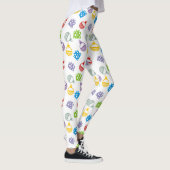 Moderne, farbenfrohe Weihnachtsbälle und -geschenk Leggings (Rechts)