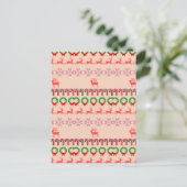 Moderne farbenfrohe Weihnachtsbaum-Malerei  Postkarte (Stehend Vorderseite)