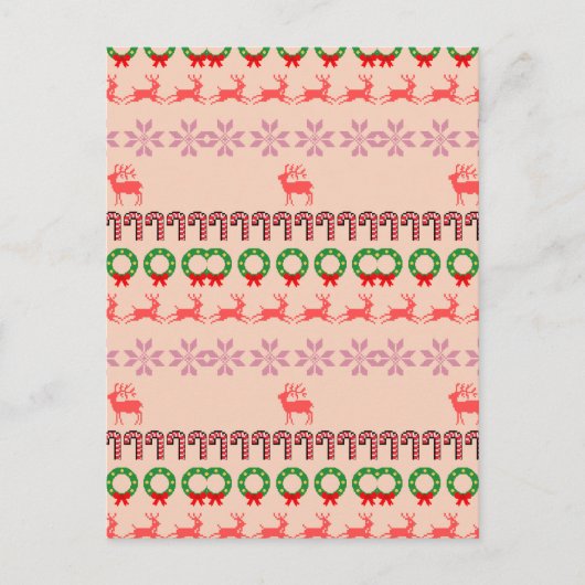 Moderne farbenfrohe Weihnachtsbaum-Malerei  Postkarte (Vorderseite)