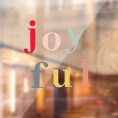 Moderne farbenfrohe Weihnachtsfenster Fensteraufkleber (Blatt 2)