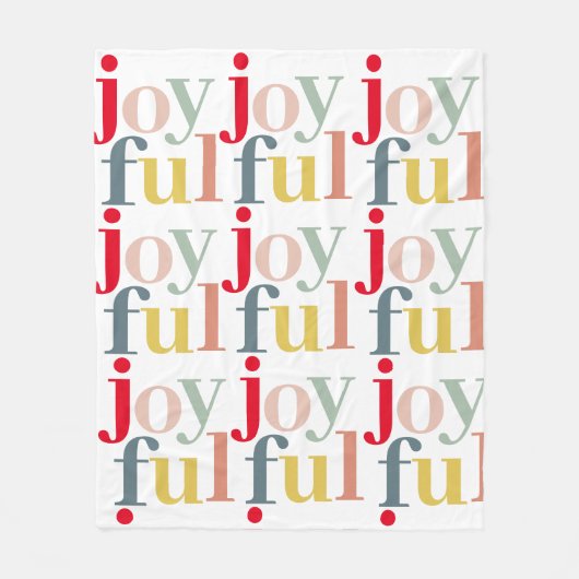 Moderne farbenfrohe Weihnachtsgeschenke Fleecedecke (Vorderseite)