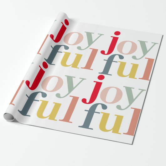 Moderne farbenfrohe Weihnachtsgeschenke Geschenkpapier (Ungerollt)