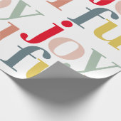 Moderne farbenfrohe Weihnachtsgeschenke Geschenkpapier (Ecke)
