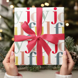 Moderne farbenfrohe Weihnachtsgeschenke Geschenkpapier<br><div class="desc">Moderne farbenfrohe Weihnachtsgeschenke</div>