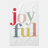 Moderne farbenfrohe Weihnachtsgeschenke Geschirrtuch (Vertikal)