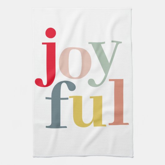 Moderne farbenfrohe Weihnachtsgeschenke Geschirrtuch (Vertikal)