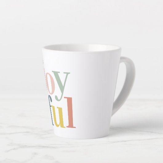 Moderne farbenfrohe Weihnachtsgeschenke Milchtasse (Rechte Ecke)