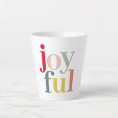 Moderne farbenfrohe Weihnachtsgeschenke Milchtasse (Vorderseite)