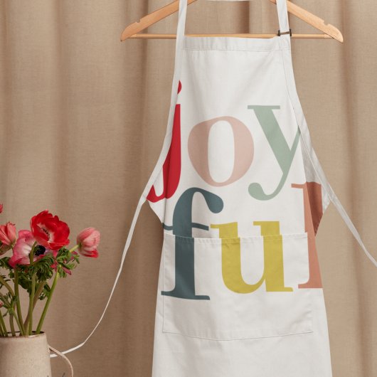 Moderne farbenfrohe Weihnachtsgeschenke Schürze