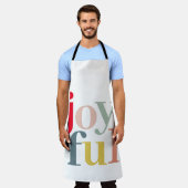 Moderne farbenfrohe Weihnachtsgeschenke Schürze (Getragen)