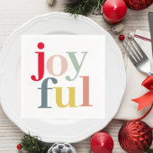 Moderne farbenfrohe Weihnachtsgeschenke Serviette