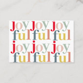 Moderne farbenfrohe Weihnachtsgeschenke Visitenkarte (Vorderseite)