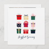 Moderne farbenfrohe Weihnachtsgeschenke Weihnachts (Vorne/Hinten)