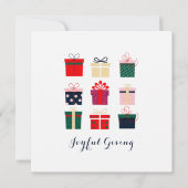 Moderne farbenfrohe Weihnachtsgeschenke Weihnachts (Vorderseite)