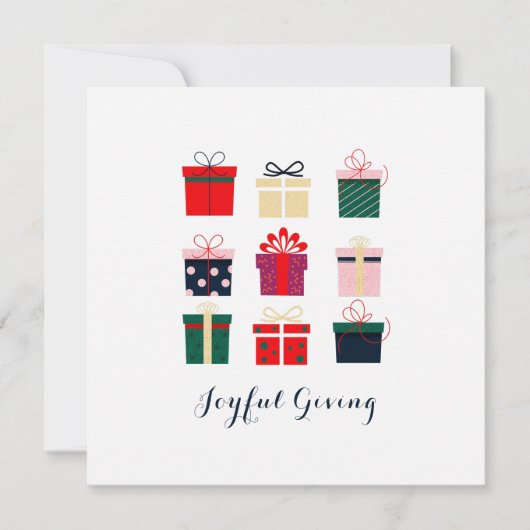 Moderne farbenfrohe Weihnachtsgeschenke Weihnachts (Vorderseite)