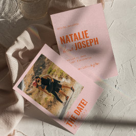 Moderne farbenfrohe Whimsical Einzigartiges Fun Fo Save The Date