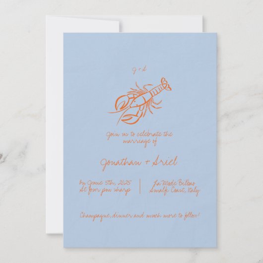 Moderne farbenfrohe whimsical Hand Writing Wedding Einladung (Vorderseite)