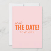 Moderne farbenfrohe Whimsical Unique Fusion Save The Date (Vorderseite)