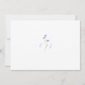 Moderne farbenfrohe Wildblume Hochzeit Save The Date (Rückseite)