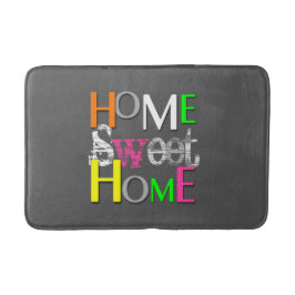 Moderne, farbenfrohe Zuhause Sweet Zuhause Badematte