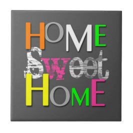 Moderne, farbenfrohe Zuhause Sweet Zuhause Fliese