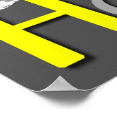 Moderne, farbenfrohe Zuhause Sweet Zuhause Poster (Ecke)