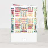 Moderne Farbenpracht, fabelhafte 50. Geburtstagsei Karte (Rückseite)