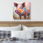 Moderne Farbenspiel-Kunst Leinwanddruck (Insitu (Schlafzimmer))