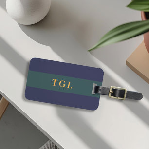 Moderne Farbfeld-Anpassung Monogramm-Gepäckanhänge Gepäckanhänger