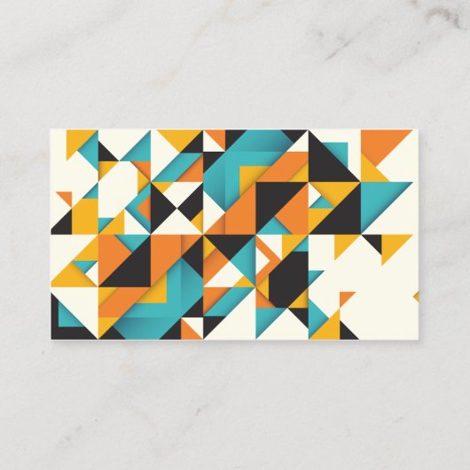 Moderne Farbformen Minimal Abstrakt Beruflich Visitenkarte (Rückseite)