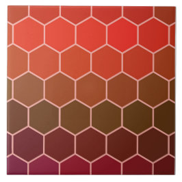 Moderne farbige 3D-Kuben oder Hexagons-Muster Fliese