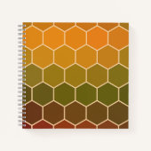Moderne farbige 3D-Kuben oder Hexagons-Muster Notizblock (Vorderseite)