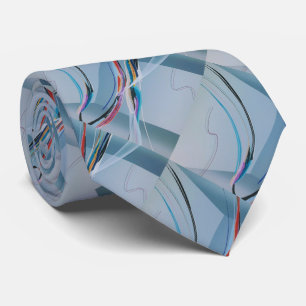 Moderne, farbige abstrakte karierte Muster Krawatte